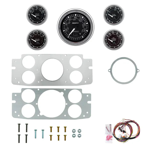 AutoMeter chrome gauge