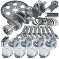 Eagle Chevy 350 1Pc 3.750in Crank 5.700in I-Beam Rods 4.030in Pistons 153 Tooth FP Balanced Assembly