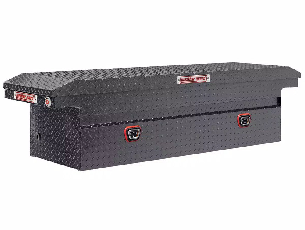 SADDLE BOX ALUMINUM FULL LOW PROFILE GUNMETAL GRAY 11.0 CU FT