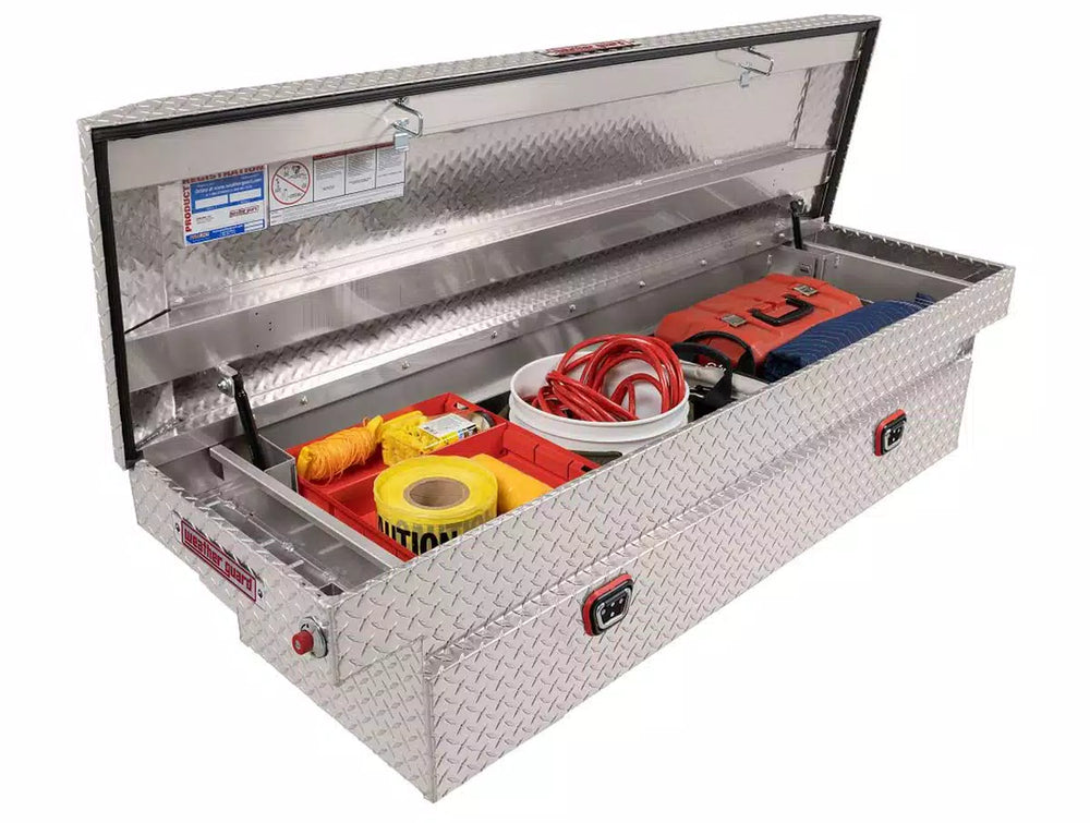 SADDLE BOX ALUMINUM FULL STANDARD CLEAR 11.0 CU FT