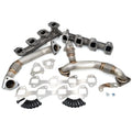 HIGH FLOW EXHAUST MANIFOLD AND UPPIPES KIT SILVERADO/SIERRA 6.6L LML BLACK