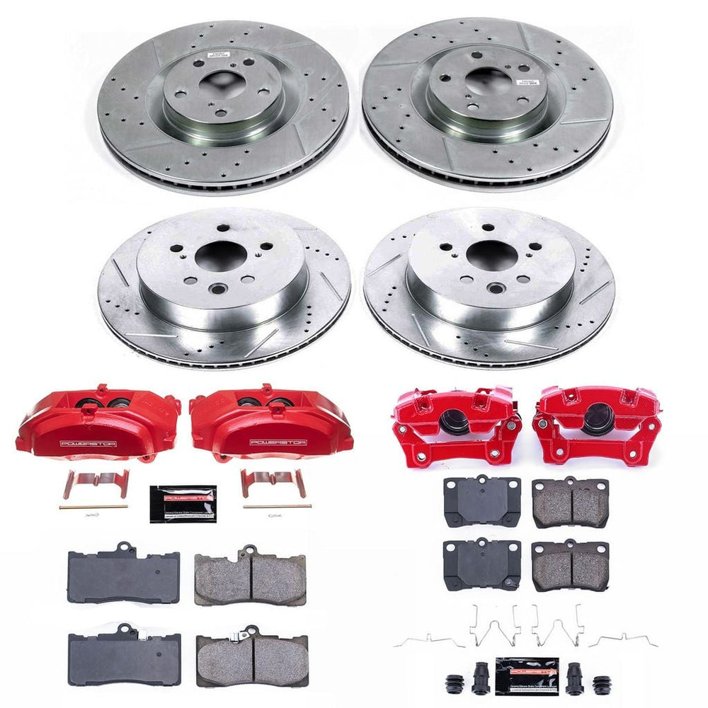 Power Stop 2011 Lexus GS350 Front & Rear Z23 Evolution Sport Brake Kit w/Calipers