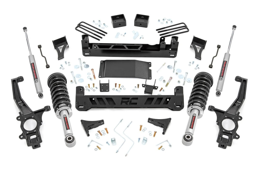 1x 1879BOX3 1x 501058 1x 83731BOX3 1x 83700BOX1 6 Inch Lift Kit N3 Struts Nissan Frontier 2WD 4WD (2022)