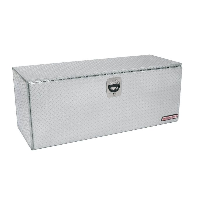 48 X 18 X 18IN UNDER BED ALUMINUM BOX TOOL COMPACT 8.6 CU FT CLEAR FINISH