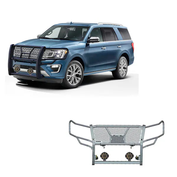 BLK RUGGED HD GRILLE GUARD KIT