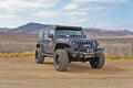 ~(71 lbs. 49X17X12)~ 07-14 - JK 2/4 Door Notorious Front Bumper w/ Winch Plate Centered Drum - Unfinished Steel/Alum