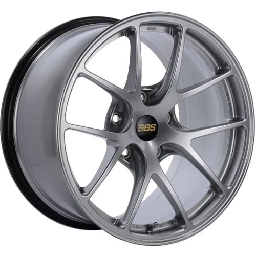 BBS RI-A 18x9.5 5x120 ET40 Diamond Silver Wheel -82mm PFS/Clip Required