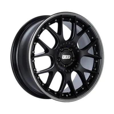 BBS CH-RII 20x10.5 5x120 ET35 Satin Black Center Platinum Lip SS Rim Prot Wheel -82mm PFS/Clip Req