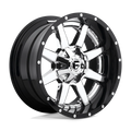~(71 lbs. 27X27X17)~ MAVERICK 24x14 6x135.00/6x139.70 CHROME PLATED GLOSS BLACK LIP (-75 mm)