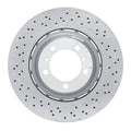 R1 Concepts Hi-Carbon Alloy GEOMET Coated Rotor - Drilled Fits Porsche Cayman