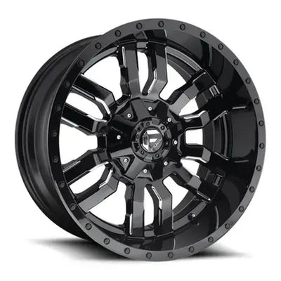 ~(74 lbs. 29X29X17)~ SLEDGE 26x14 8x170.00 GLOSS BLACK MILLED (-75 mm)