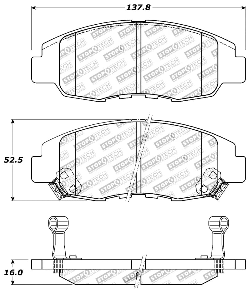SPORT AXLE PACK; SLOTTED AND DRILLE