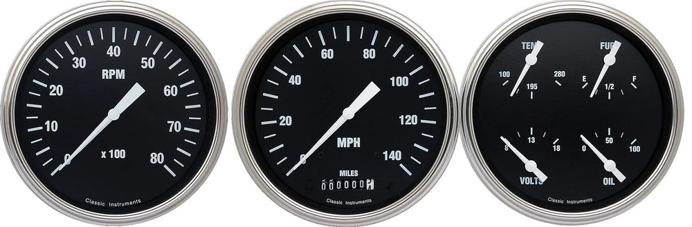 HOT ROD 5IN SPDO, 5IN QUAD, 5IN TACH-GM
