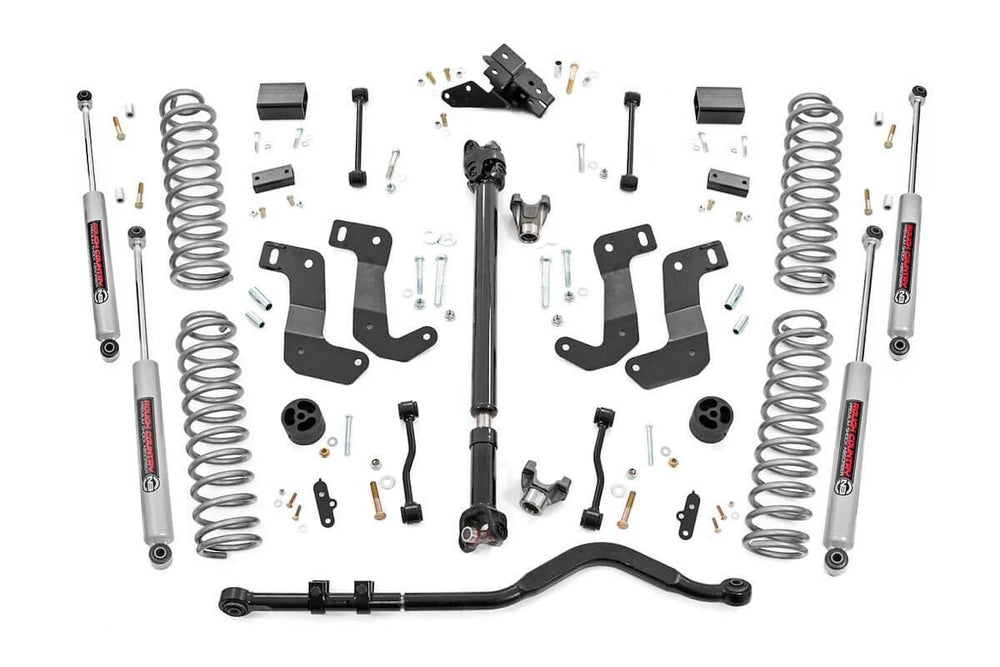 1x 5090.1A 1x 1677BOX3 1x 62730BOX1 1x 11061 3.5 Inch Lift Kit C A Drop FR D S Jeep Wrangler JL 4WD (18-21)