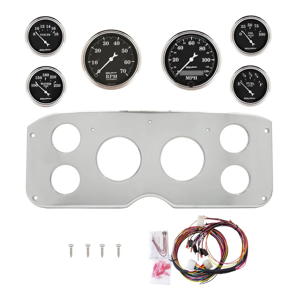 AutoMeter black gauge