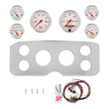 AutoMeter Arctic White 55-59 GMC Truck Billet Panel/Gauge Kit - 3-1/8in. (x2) & 2-1/16in. (x4)