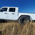 ~(45 lbs. 53X25X9)~ 19-Current - JL-JLU Notorious Dovetail Rear Flare - Semi Gloss Black Powder Coat Alum Semi Gloss Black PC