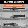 Curt Rambler Steel RV Tow Bar 7500 Lbs. 2 Inch Shank) Includes Tow Bar Safety Cables Hitch Pin and Clip RockJock 4X4