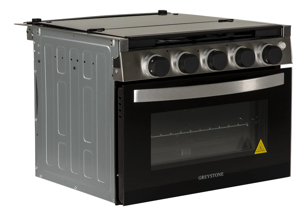 GREYSTONE 17" BLACK, 2N1 GAS RANGE