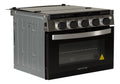 GREYSTONE 17" BLACK, 2N1 GAS RANGE