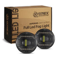 AlphaRex 19-21 Ford Ranger NOVA LED Proj Headlights Plank Style Black w/Activ Light/Seq Signal/DRL