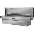 DIAMOND TREAD ALUMINUM CROSSOVER TRUCK TOOL BOX (23X20X71 INCH)