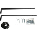 21X13X60 INCH GLOSS BLACK DIAMOND TREAD ALUMINUM PICKUP CONTRACTOR WITH LOWER DOOR