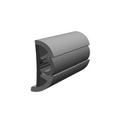 FLEXIBLE VINYL COEXTRUSION GRAY, W/
