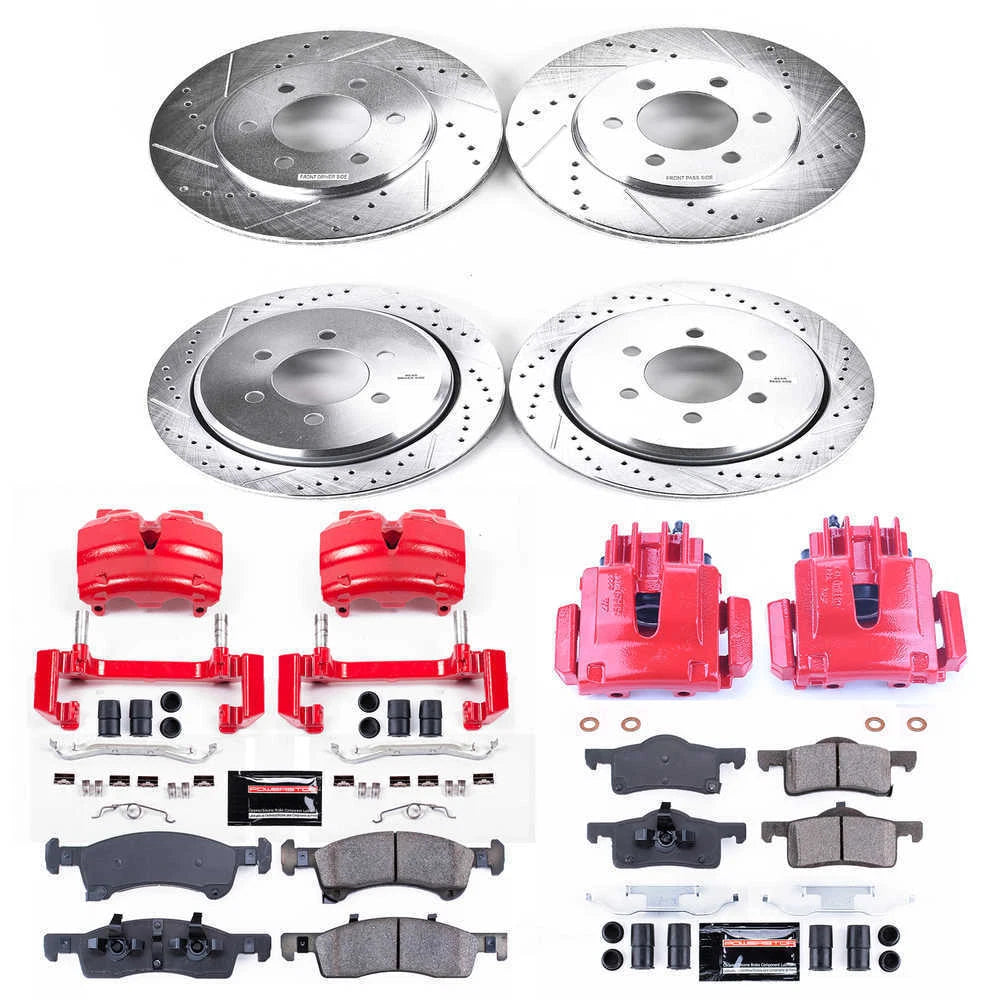 Power Stop 02-06 Ford Expedition Front & Rear Z23 Evolution Sport Brake Kit w/Calipers