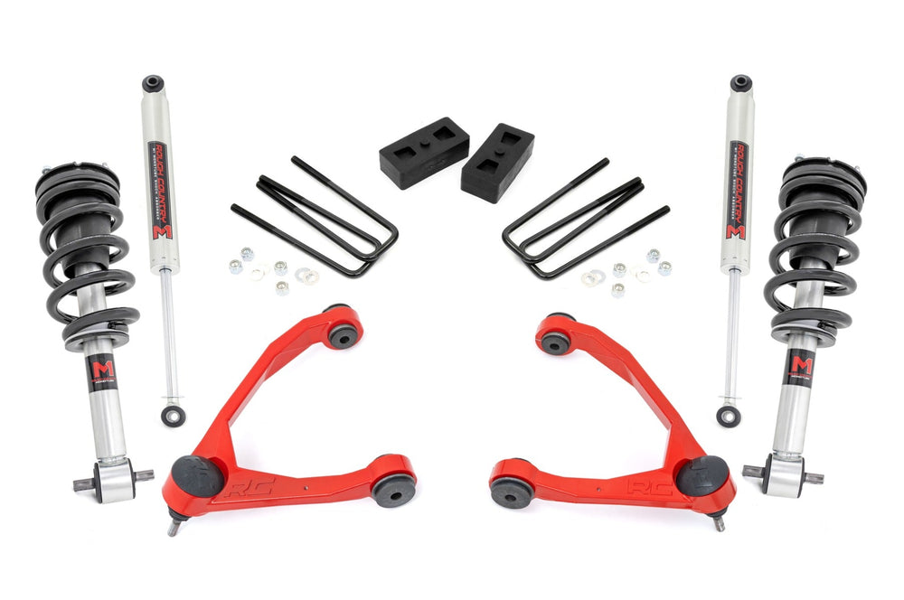 3.5 Inch Lift Kit Cast Steel M1 Strut Chevy/GMC 1500 (14-16)