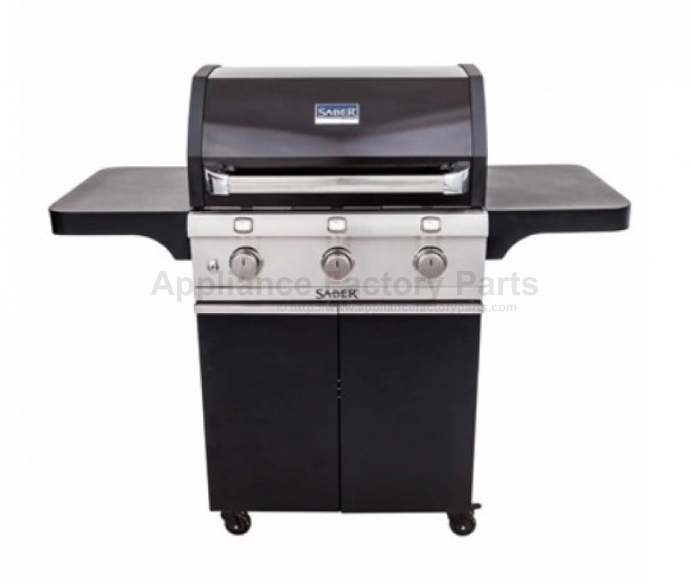 SABER CAST BLACK 500 DELUXE BLACK 3BURNER GAS GRILL