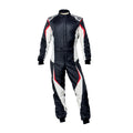 OMP TECNICA EVO SUIT BLACK/WHITE SIZE 64 FIA 8856-2018 + SFI