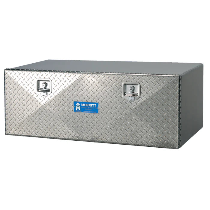 UNDERBODY TOOLBOX 18X18X36 DIAMOND PLATE DOUBLE DOOR