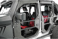 Fab Fours Front Full Tube Doors Fits 07-18 Wrangler (JK)