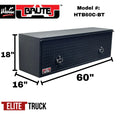 16IN X 18IN X 60INL HIGH CAPACITY HD TOPSIDER FLIP UP DOOR BLK TEXTURE