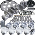 Eagle Chevy 350 1Pc 3.750in Crank 5.700in I-Beam Rods 4.060in Pistons 168 Tooth FP Balanced Assembly