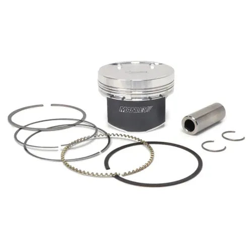 Manley Nissan GT-R 3.8L VR38DETT 99.5mm Bore 9.9:1 CR -2cc Dish Extreme Duty Piston Set w/ Rings