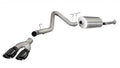 3.0 Inch Cat-Back Sport Single Side Exit Exhaust 4.0 Inch Black Tips 11-14 Silverado Sierra 2500 Cre