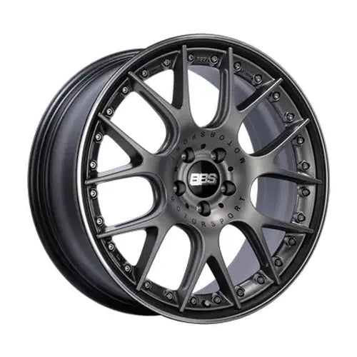 BBS CH-RII 22x10 5x120 ET40 Satin Platinum Center Black Lip SS Rim Protector Wheel - 82mm PFS Req.