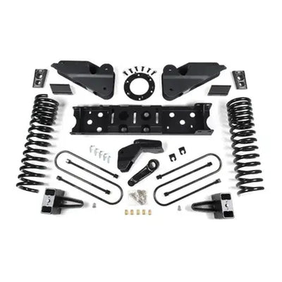 19-24 RAM 3500 4.5 Inch Radius Arm Bracket 3 Inch Rear Block With Overload Diesel 8-Bolt T-Case Nitro Shocks Zone Offroad