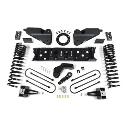 19-24 RAM 3500 4.5 Inch Radius Arm Bracket 3 Inch Rear Block With Overload Diesel 8-Bolt T-Case Nitro Shocks Zone Offroad