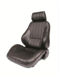 RALLY RECLINER SMOOTH BACK BLACK LEATHER LEFT