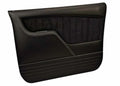 6772 CHEVY/GMC C10 BROTHERS TRUCKS CUSTOM SPORT DOOR PANELS BLACK W/ RED STITC