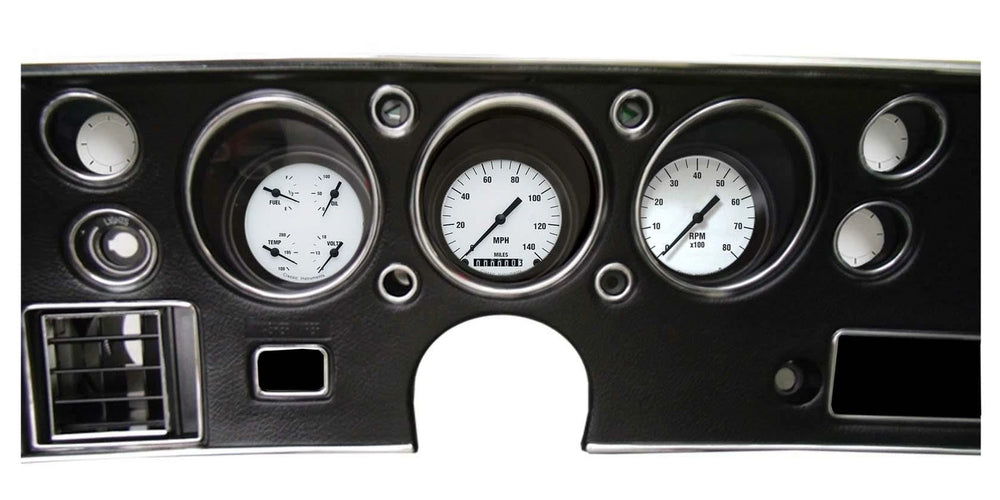 70-72 CHEVELLE WHITE HOT 3-GAUGE-LS