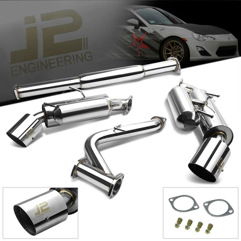 Cat-Back Exhaust System w/ 4.5-Inch Slant Tip