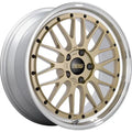 BBS LM 17x7.5 5x130 ET28 CB71.6 Gold Center Diamond Cut Lip Wheel