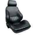 CLASSIC RECLINER RIGHT BLACK LEATHER