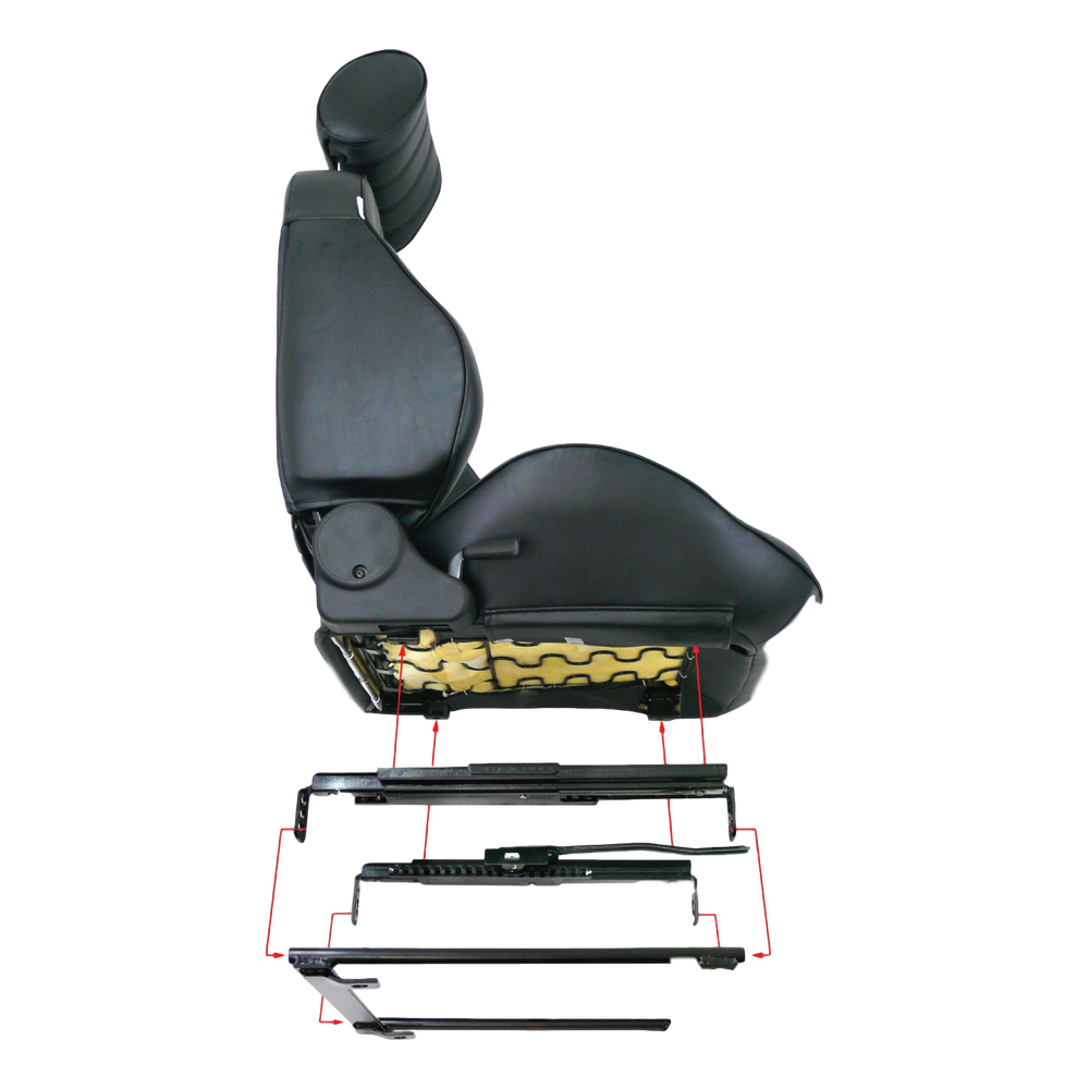 CLASSIC RECLINER LEFT BLACK LEATHER