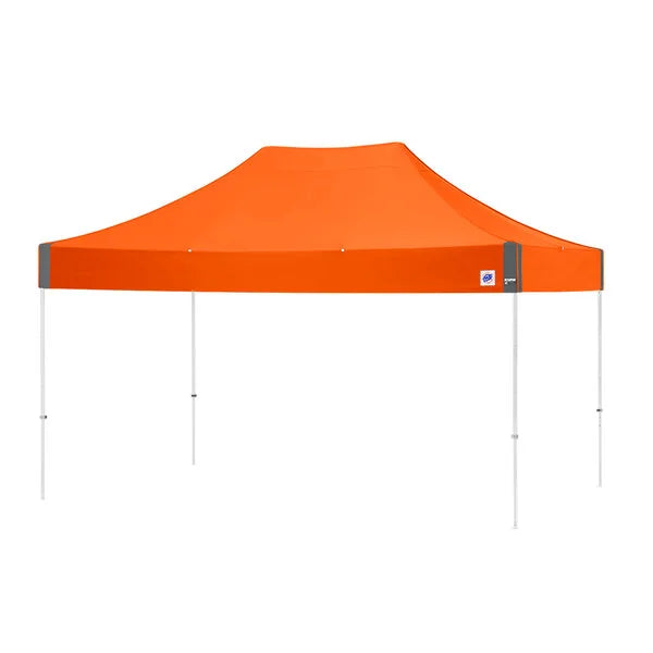 ECLIPSE 15FT(4.5M) STL SHELTER WHITE FRAME & STEEL ORANGE TOP