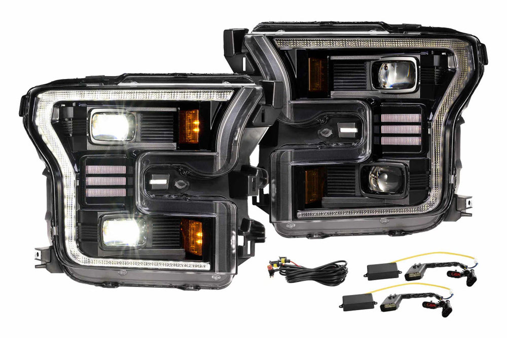 Morimoto XB Hybrid LED Headlights: Ford F150 (15-17) (Pair ASM) - LF550